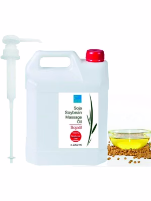 soy aceite masaje Aceite de Soja 100% Natural – Rico en Lecitina, Esteroles y Vitamina E – Sensación de Piel Suave – Ideal para Masaje Corporal y Facial (ref. 1062)