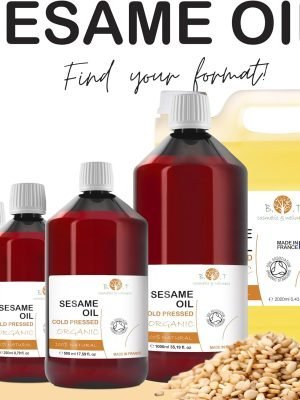 Aceite de Sesamo Ayurveda 4 “Aceite de sésamo orgánico prensado en frío” “Masaje ayurvédico con aceite de sésamo” “Cuidado corporal natural con aceite vegetal”