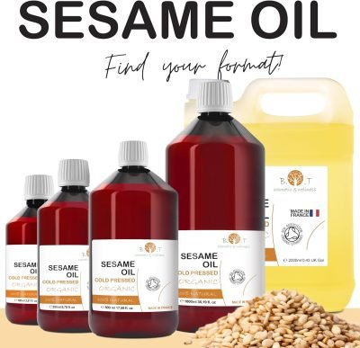 Aceite de Sesamo Ayurveda 4 “Aceite de sésamo orgánico prensado en frío” “Masaje ayurvédico con aceite de sésamo” “Cuidado corporal natural con aceite vegetal”