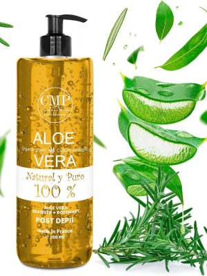 Aloe Vera Romero Post Depil 9 Aloe Vera + Romero Post-Depilación & Post-Afeitado (Láser, Cera, Crema, Depiladora, Facial y Corporal) · 6× ALIVIO | 48 h HIDRATACIÓN | 3× CALMANTE · Fórmula Profesional