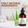 Champú de Aloe Vera con Ceramidas Naturales para el Cabello 1 champú orgánico, sin sulfatos, sin siliconas, aloe vera, argán, ceramidas naturales, vitaminas, anticaída por rotura, volumen, brillo, cabello fino, cabello dañado, vegano, natural, Bleu & Marine Bretania, Bretaña, cuidado capilar
