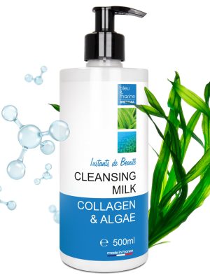 Leche-Limpiadora-Desmaquillante-de-Colágeno-y-Algas-Marinas-Instants-de-Beauté-500ml KIT PRO Instants de Beauté bleu & marine Bretania