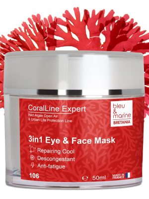 Mascarilla-50ml-facial-de-contorno-ojos-algas-rojas-CoralLine-106-bote CoralLine Expert Mascarilla Anti Fatiga de Algas Rojas 3en1: Reafirmante, Descongestionante y Reparadora (Ref. 106)