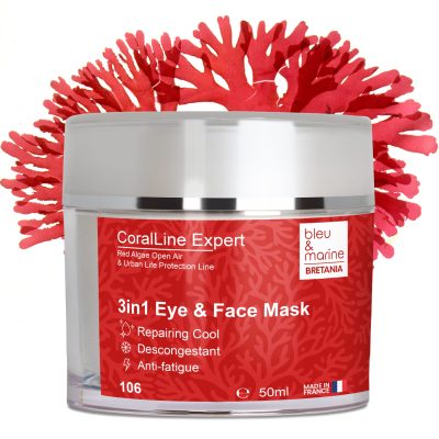 CoralLine Expert Mascarilla Anti Fatiga de Algas Rojas 3en1: Reafirmante, Descongestionante y Reparadora   (Ref. 106)