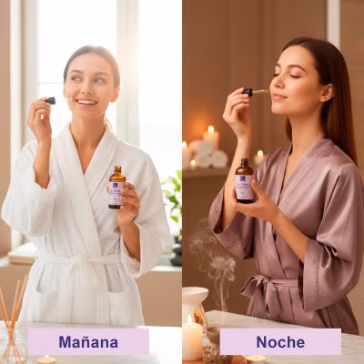 Serum mañana noche uso diario Sensible Calmante Suavizante con Aceites Esenciales Serum mañana noche uso diario Sensible Calmante Suavizante con Aceites Esenciales
