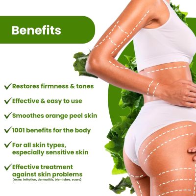 Start Silhouette Gel de Algas Envoltura sin ducha 1000 ml 1 Anti Cellulite and Slimming Algae Gel, Firming and Reducing Body Wrap, Anti-Cellulite Treatment with Apparatus, in Cabin and Home, Firming Body Wrap, 1000 ml