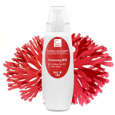 CoralLine Expert  Leche Limpiadora 3en1 con Algas Rojas: Desmaquillante, Limpiador y Oxigenante (Ref.102)