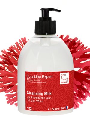 leche-limpiadora-500ml-desmaquillante-facial-natural-algas-CoralLine-102 CoralLine Expert Leche Limpiadora 3en1 con Algas Rojas: Desmaquillante, Limpiador y Oxigenante (Ref.102)